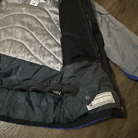 Columbia Boys Ski Jacket Coat Blue Gray Size 8 Youth Omni Tech Waterproof Snow - Picture 10 of 16